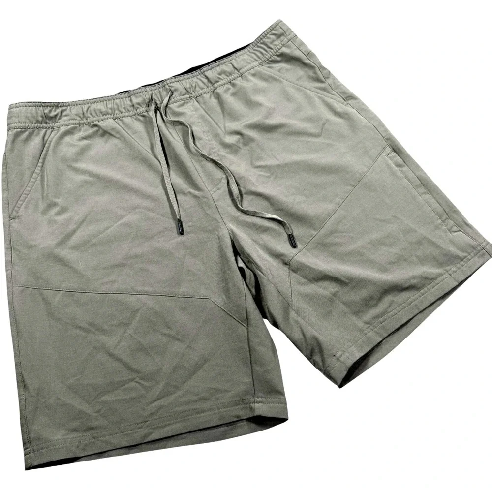 Gerry Men's Pull-On Trail Shorts XL Green Stretch Outdoor Hiking Active 1555147